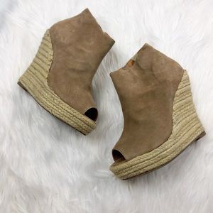 Jeffrey Campbell Shoes - Jeffrey Campbell Suede Espadrille Wedge Booties Jeffrey Campbell Shoes - Jeffrey Campbell Suede Espadrille Wedge Booties